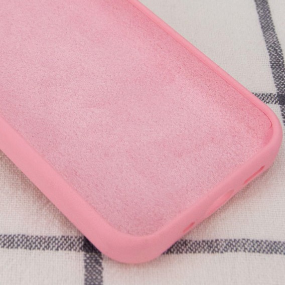 Чохол Silicone Case Full Protective (AA) NO LOGO для Apple iPhone 14 (6.1") Рожевий / Light pink