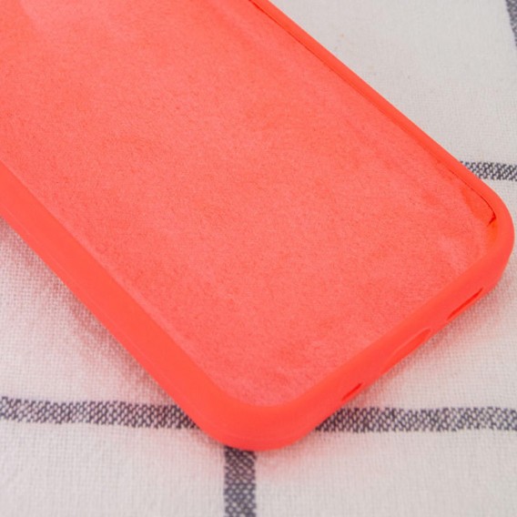 Чехол Silicone Case Full Protective (AA) NO LOGO для Apple iPhone 14 Pro Max (6.7") Арбузный / Watermelon red