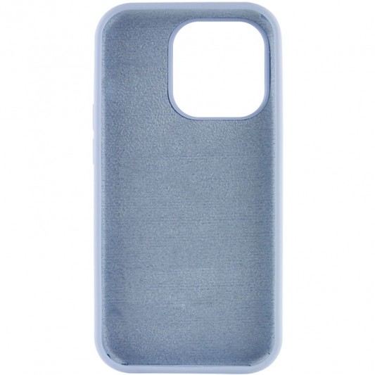 Чохол Silicone Case Full Protective (AA) NO LOGO для Apple iPhone 14 Pro Max (6.7") Блакитний / Lilac Blue - зображення 1 