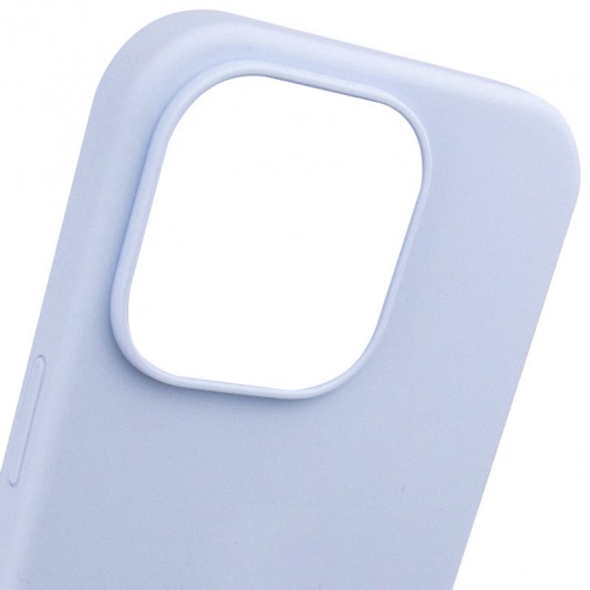 Чохол Silicone Case Full Protective (AA) NO LOGO для Apple iPhone 14 Pro Max (6.7") Блакитний / Lilac Blue - зображення 2 