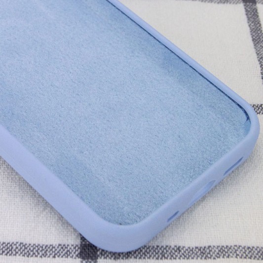 Чохол Silicone Case Full Protective (AA) NO LOGO для Apple iPhone 14 Pro Max (6.7") Блакитний / Lilac Blue - зображення 5 