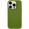 Чехол Silicone Case Full Protective (AA) NO LOGO для Apple iPhone 14 Pro Max (6.7") Зеленый / Dark Olive