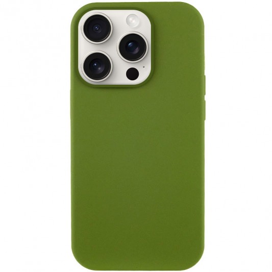 Чохол Silicone Case Full Protective (AA) NO LOGO для Apple iPhone 14 Pro Max (6.7") Зелений / Dark Olive