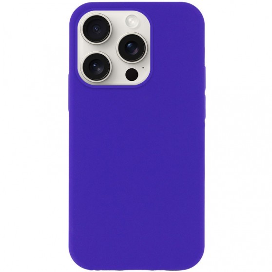 Чехол Silicone Case Full Protective (AA) NO LOGO для Apple iPhone 14 Pro Max (6.7") Фиолетовый / Ultra Violet