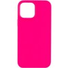 Чохол Silicone Case Full Protective (AA) NO LOGO для Apple iPhone 15 (6.1") Рожевий / Barbie pink