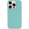 Чохол Silicone Case Full Protective (AA) NO LOGO для Apple iPhone 15 Pro (6.1") Бірюзовий / Marine Green