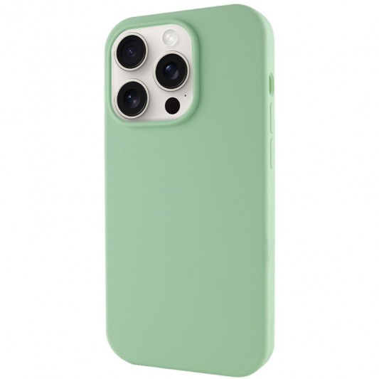 Чехол Silicone Case Full Protective (AA) NO LOGO для Apple iPhone 15 Pro (6.1") Зеленый / Pistachio - изображение 1