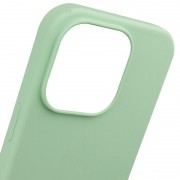 Чехол Silicone Case Full Protective (AA) NO LOGO для Apple iPhone 15 Pro (6.1") Зеленый / Pistachio