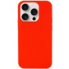 Чехол Silicone Case Full Protective (AA) NO LOGO для Apple iPhone 15 Pro (6.1") Красный / Red
