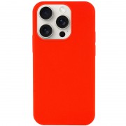 Чехол Silicone Case Full Protective (AA) NO LOGO для Apple iPhone 15 Pro (6.1") Красный / Red