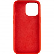 Чехол Silicone Case Full Protective (AA) NO LOGO для Apple iPhone 15 Pro (6.1") Красный / Red
