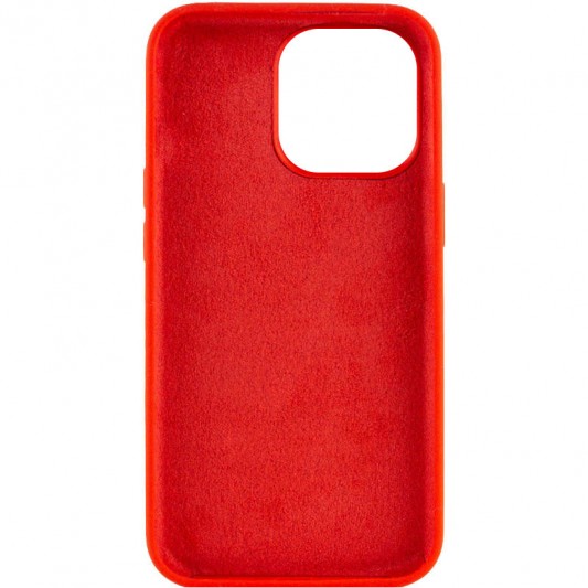 Чехол Silicone Case Full Protective (AA) NO LOGO для Apple iPhone 15 Pro (6.1") Красный / Red - изображение 1