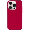Чехол Silicone Case Full Protective (AA) NO LOGO для Apple iPhone 15 Pro (6.1") Красный / Rose Red