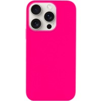 Чехол Silicone Case Full Protective (AA) NO LOGO для Apple iPhone 15 Pro (6.1") Розовый / Barbie pink