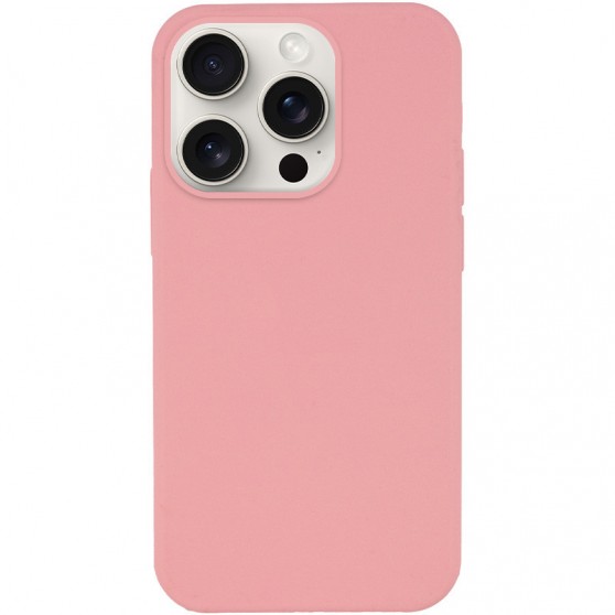 Чехол Silicone Case Full Protective (AA) NO LOGO для Apple iPhone 15 Pro (6.1") Розовый / Pink