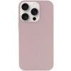 Чехол Silicone Case Full Protective (AA) NO LOGO для Apple iPhone 15 Pro (6.1") Серый / Lavender