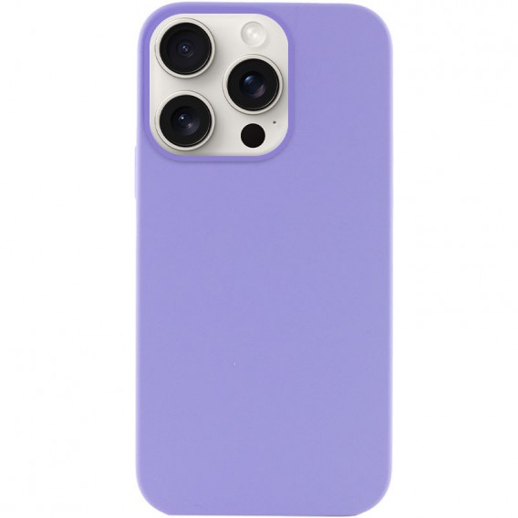 Чохол Silicone Case Full Protective (AA) NO LOGO для Apple iPhone 15 Pro (6.1") Бузковий / Dasheen