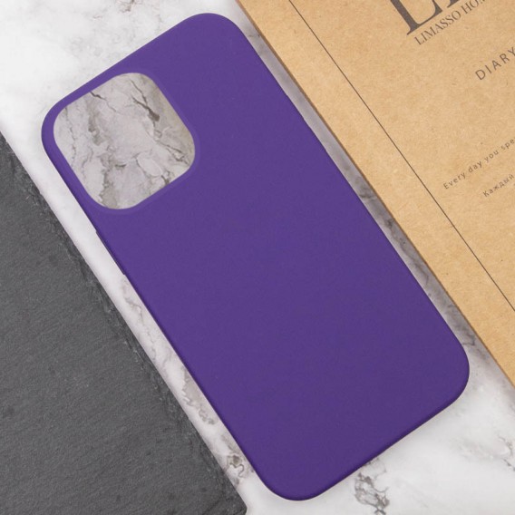 Чехол Silicone Case Full Protective (AA) NO LOGO для Apple iPhone 15 Pro (6.1") Фиолетовый / Amethyst