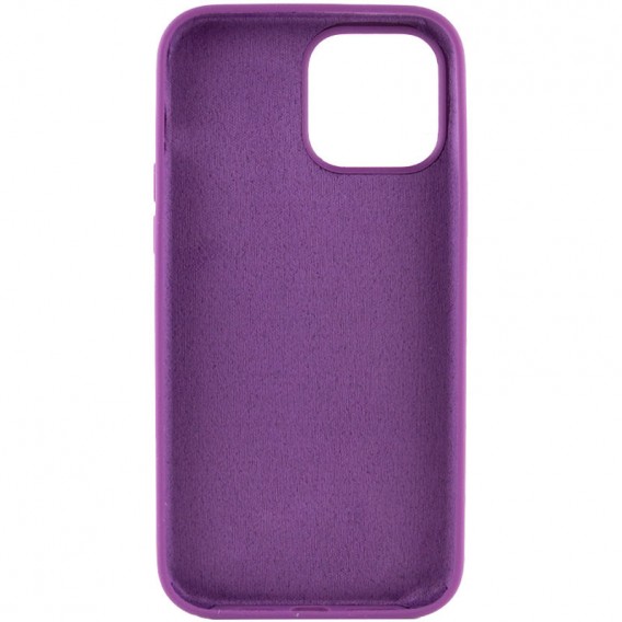 Чохол Silicone Case Full Protective (AA) NO LOGO для Apple iPhone 15 Pro (6.1") Фіолетовий / Grape