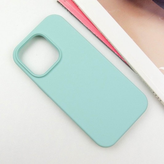 Чохол Silicone Case Full Protective (AA) NO LOGO для Apple iPhone 16 (6.1") Бірюзовий / Beryl - зображення 1 