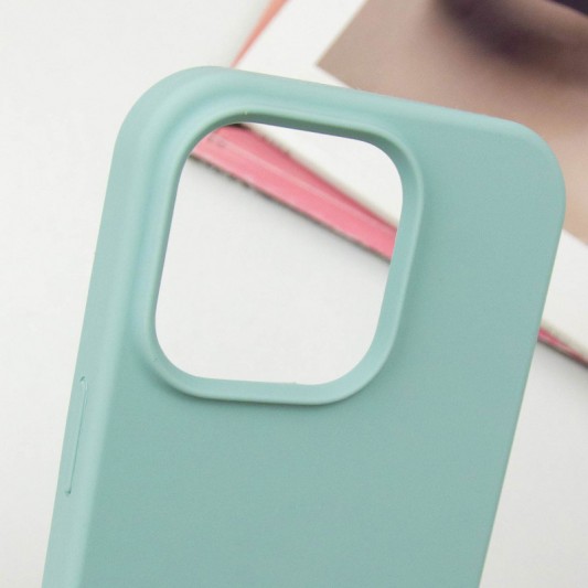 Чохол Silicone Case Full Protective (AA) NO LOGO для Apple iPhone 16 (6.1") Бірюзовий / Beryl - зображення 2 