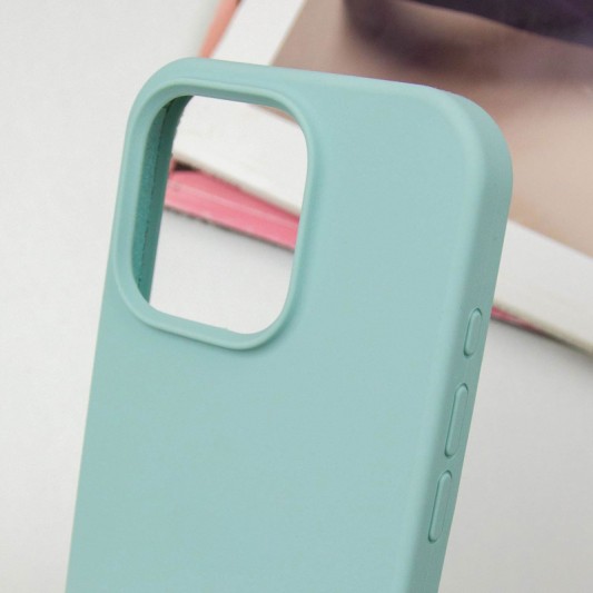 Чохол Silicone Case Full Protective (AA) NO LOGO для Apple iPhone 16 (6.1") Бірюзовий / Beryl - зображення 3 