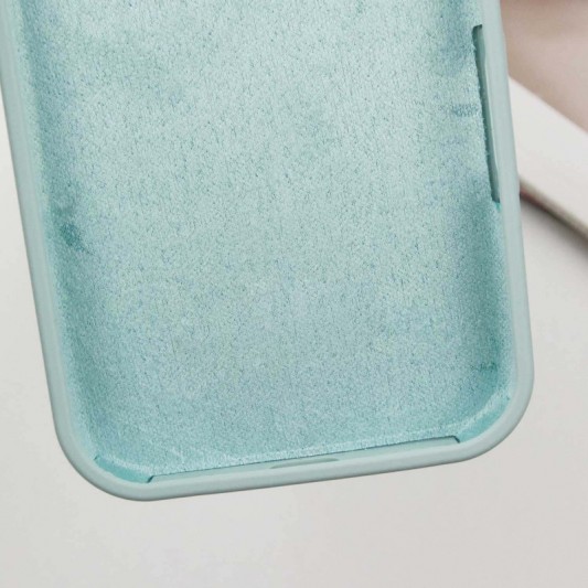 Чохол Silicone Case Full Protective (AA) NO LOGO для Apple iPhone 16 (6.1") Бірюзовий / Beryl - зображення 4 