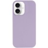 Чехол Silicone Case Full Protective (AA) NO LOGO для Apple iPhone 16 (6.1") Сиреневый / Lilac