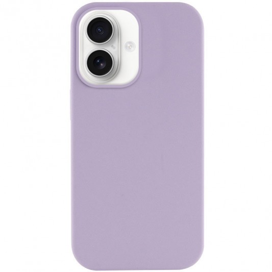 Чехол Silicone Case Full Protective (AA) NO LOGO для Apple iPhone 16 (6.1") Сиреневый / Lilac