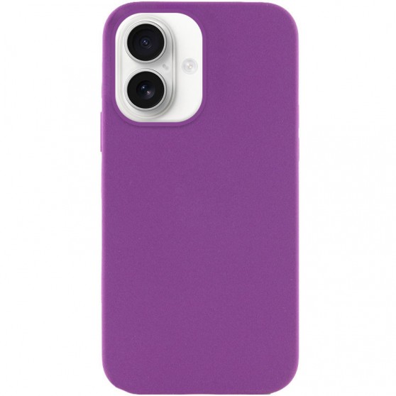 Чехол Silicone Case Full Protective (AA) NO LOGO для Apple iPhone 16 (6.1") Фиолетовый / Grape