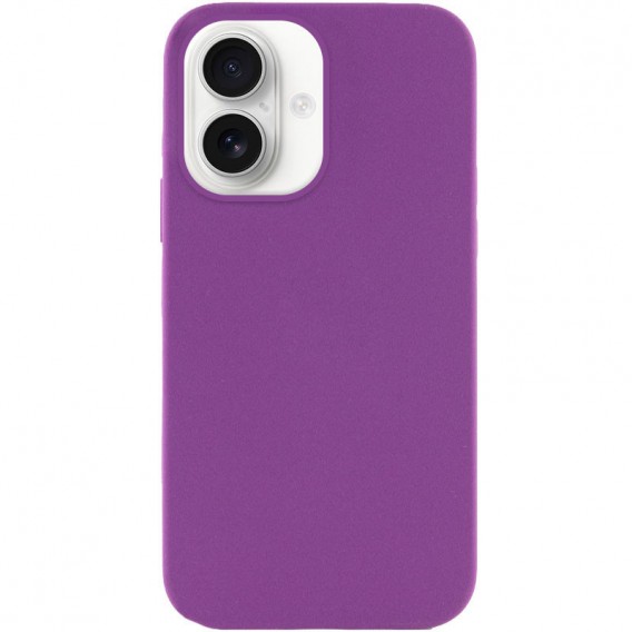 Чохол Silicone Case Full Protective (AA) NO LOGO для Apple iPhone 16 (6.1") Фіолетовий / Grape