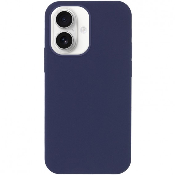 Чохол Silicone Case Full Protective (AA) NO LOGO для Apple iPhone 16 (6.1") Темно-синій / Midnight blue
