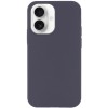 Чохол Silicone Case Full Protective (AA) NO LOGO для Apple iPhone 16 (6.1") Сірий / Dark Gray