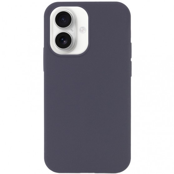 Чехол Silicone Case Full Protective (AA) NO LOGO для Apple iPhone 16 (6.1") Серый / Dark Gray