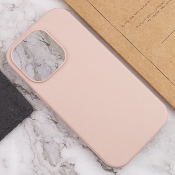Чохол Silicone Case Full Protective (AA) NO LOGO для Apple iPhone 16 (6.1") Рожевий / Pink Sand