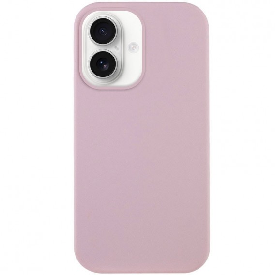 Чохол Silicone Case Full Protective (AA) NO LOGO для Apple iPhone 16 (6.1") Рожевий / Chalk Pink