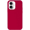Чохол Silicone Case Full Protective (AA) NO LOGO для Apple iPhone 16 (6.1") Червоний / Rose Red