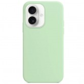 Чехол Silicone Case Full Protective (AA) NO LOGO для Apple iPhone 16 (6.1 дюйма) Зеленый / Pistachio