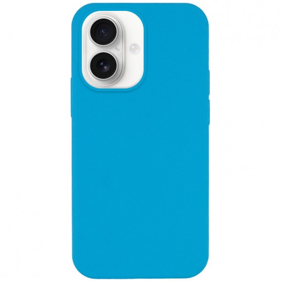 Чохол Silicone Case Full Protective (AA) NO LOGO для Apple iPhone 16 (6.1") Блакитний / Blue