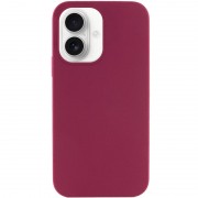 Чохол Silicone Case Full Protective (AA) NO LOGO для Apple iPhone 16 (6.1") Бордовий / Maroon