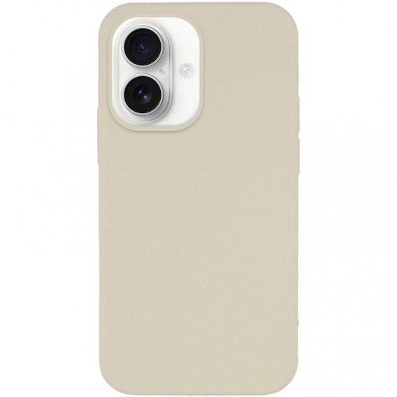 Чехол Silicone Case Full Protective (AA) NO LOGO для Apple iPhone 16 (6.1") Бежевый / Antique White