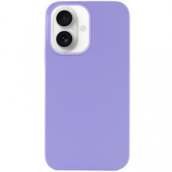 Чехол Silicone Case Full Protective (AA) NO LOGO для Apple iPhone 16 (6.1") Сиреневый / Dasheen