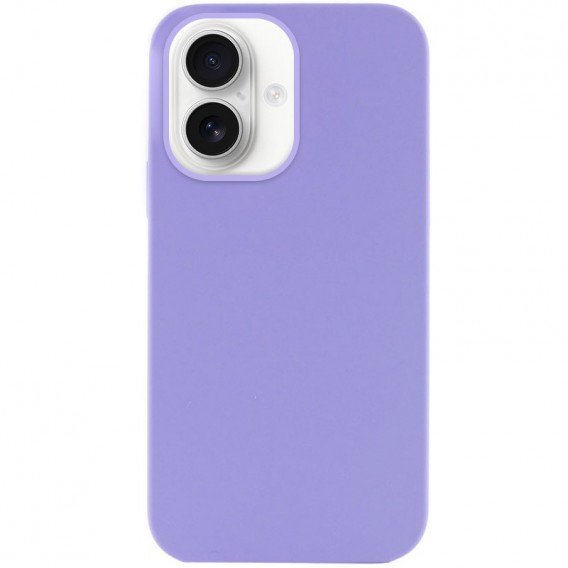 Чохол Silicone Case Full Protective (AA) NO LOGO для Apple iPhone 16 (6.1") Бузковий / Dasheen