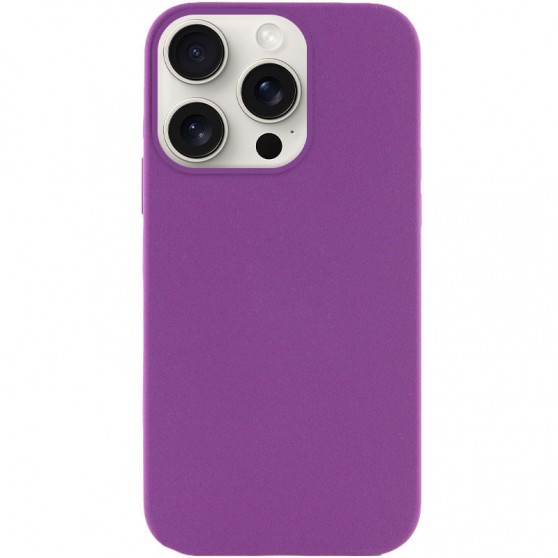 Чехол Silicone Case Full Protective (AA) NO LOGO для Apple iPhone 16 Pro (6.3") Фиолетовый / Grape