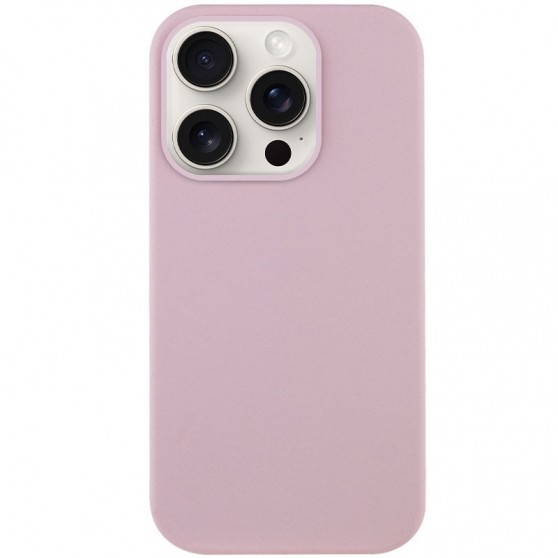 Чехол Silicone Case Full Protective (AA) NO LOGO для Apple iPhone 16 Pro (6.3") Розовый / Chalk Pink
