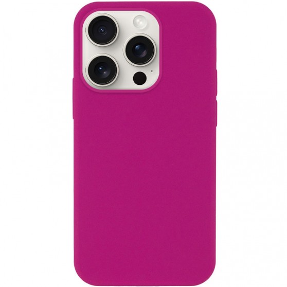 Чехол Silicone Case Full Protective (AA) NO LOGO для Apple iPhone 16 Pro (6.3") Малиновый / Dragon Fruit