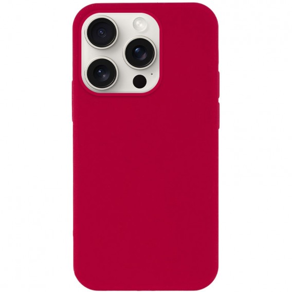 Чохол Silicone Case Full Protective (AA) NO LOGO для Apple iPhone 16 Pro (6.3") Червоний / Rose Red