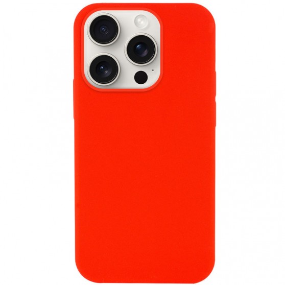 Чехол Silicone Case Full Protective (AA) NO LOGO для Apple iPhone 16 Pro (6.3") Красный / Red