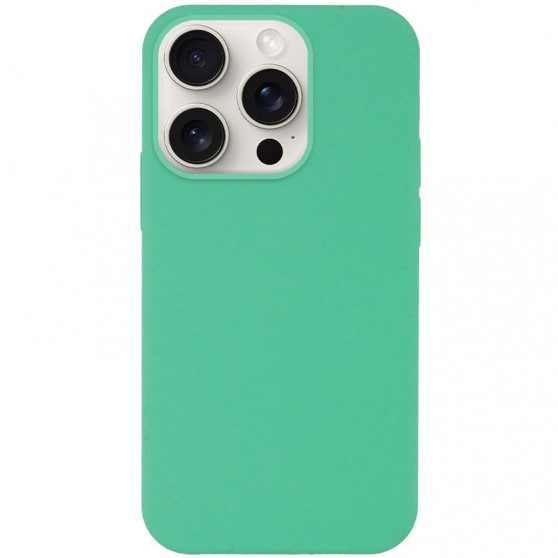 Чохол Silicone Case Full Protective (AA) NO LOGO для Apple iPhone 16 Pro (6.3") Зелений / Spearmint