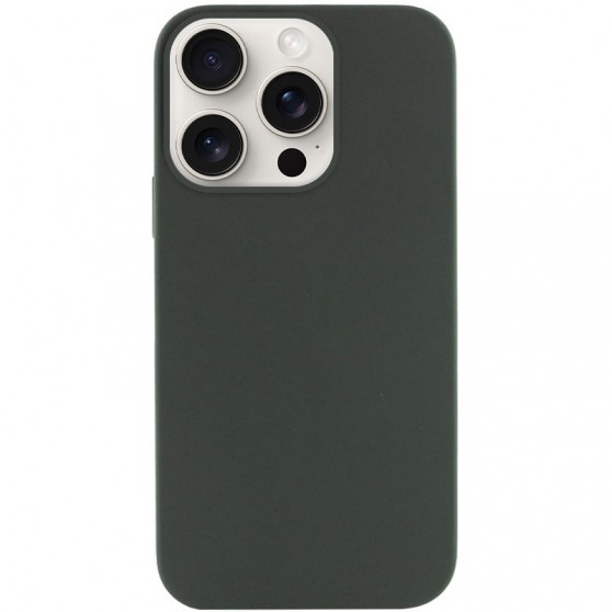 Чехол Silicone Case Full Protective (AA) NO LOGO для Apple iPhone 16 Pro (6.3") Зеленый / Cyprus Green